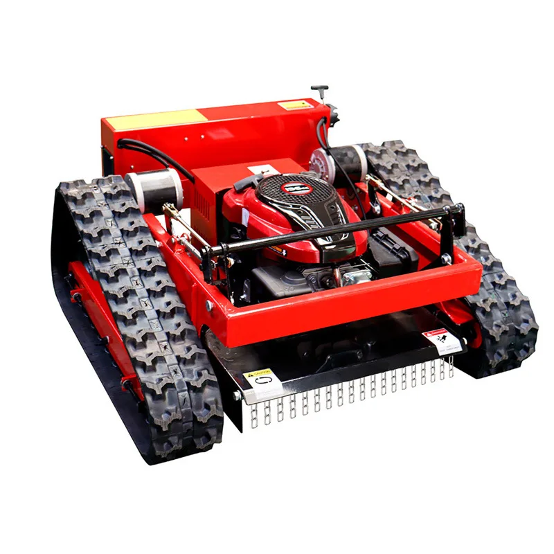 Intelligent Automatic Cordless 24V 173cc Engine Lawn Care DIY GradeHigh Quality 550 Remote Control Crawler Mower Fast Weeding