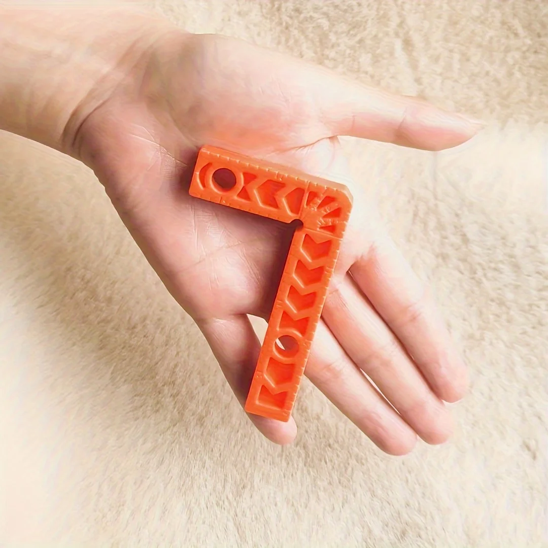 90 درجة البلاستيك L تحديد المشبك حامل النجارة بمناسبة حاكم أدوات مساعد الموضع المربعات الزاوية اليمنى حاكم قابلة لإعادة الاستخدام #6