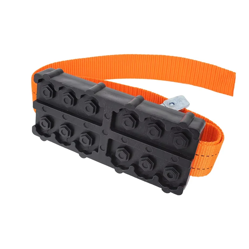 Winter Emergency Tire Chains PU Anti Skid Straps for Snow Ice Mud Vehicle Traction Rescue Tools All Weather Protection