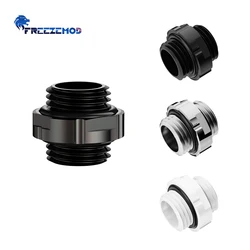 FREEZEMOD GDS-D10 Mini Dual External Thread Water Cooling Fitting G1/4 Glossy Finish Tube Connector 2023 Model