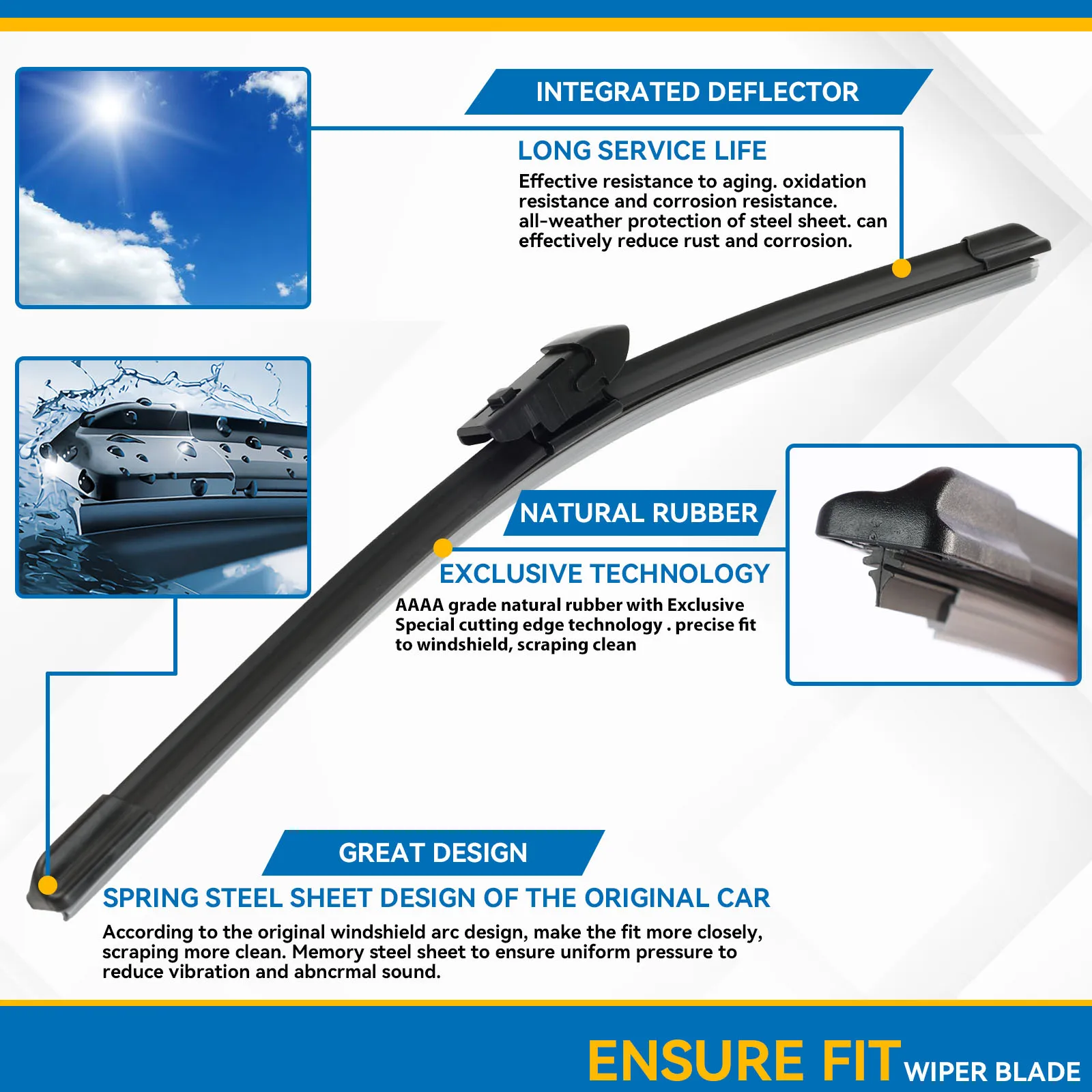 Erick's Wiper LHD شفرات الممسحة الأمامية لمازدا CX-9 CX9 MK2 2016 - 2023 الزجاج الأمامي نافذة السيارة المطر فرش 24 "+ 18"