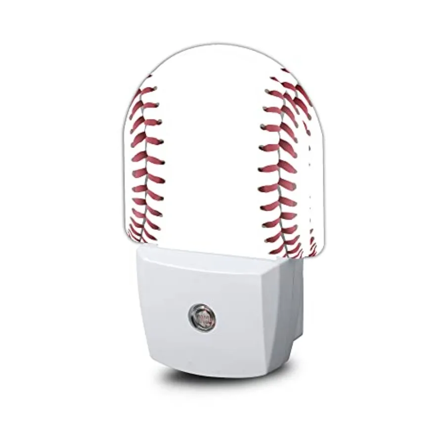 

Night Light, Ball Stitch Line Sports Balls Games Plug-in Wall Led Night Lights Decor for Boys Girls Room, Dusk to Dawn Sensor W