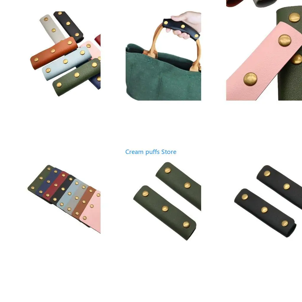 50LE 1 Pair Leather Handle Wrap For A Stylish Look On Your Travel Bags and Luggage
