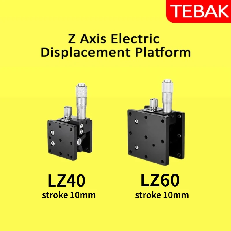 Z Axis Optical Displacement Platform Fine Tuning Platform Height Adjustable Sliding Lifts Stage LZ40/60 stroke 10mm