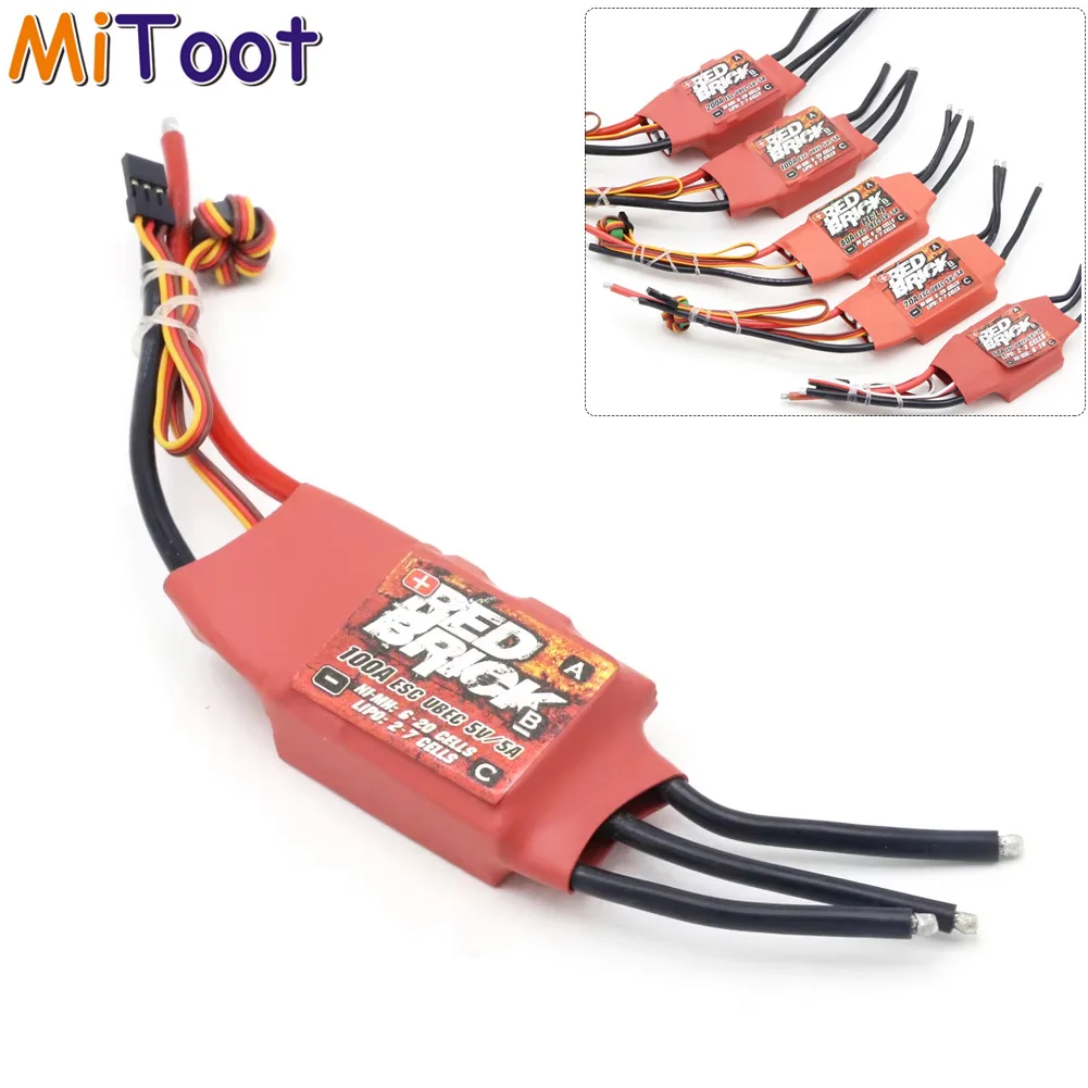 Red Brick 50/70/80/100/125/200A Brushless ESC Electronic Speed Controller 5V/3A 5V/5A BEC for FPV Multicopter