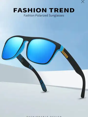 Moda Vintage kwadratowe okulary przeciwsłoneczne z polaryzacją mężczyźni kobiety jazda wędkarstwo luksusowa marka designerskie okulary przeciwsłoneczne okulary kierowcy UV400