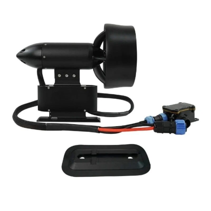 Electric Outboard Motor for Kayak Inflatable Boat, 12V 24V Remote Control Propeller, Fishing Canoe