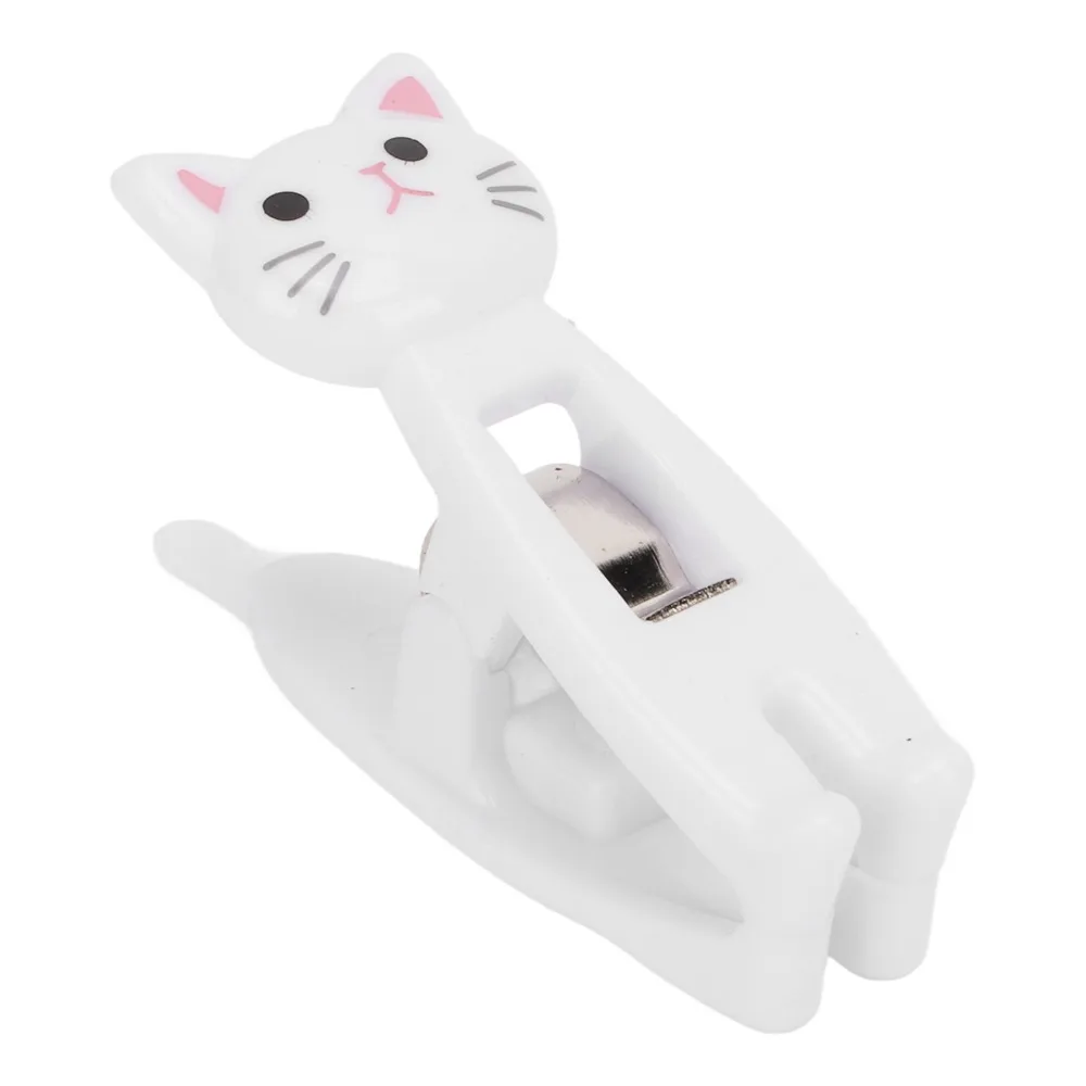 6Pcs Plastic Cute Windproof Clips Small Size Cartoon Shape Sealing Clips Multi Color Lightweight Cartoon Clips Food Bag Sealing