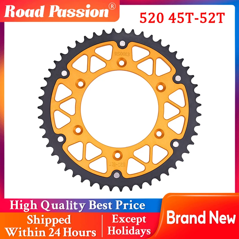 Motorcycle 520 45T - 52T Rear Sprocket For 400 440 450 500 505 520 525 530 620 690 790 890 LC4 SXC MXC RXC SX XCW XC-W EXCF