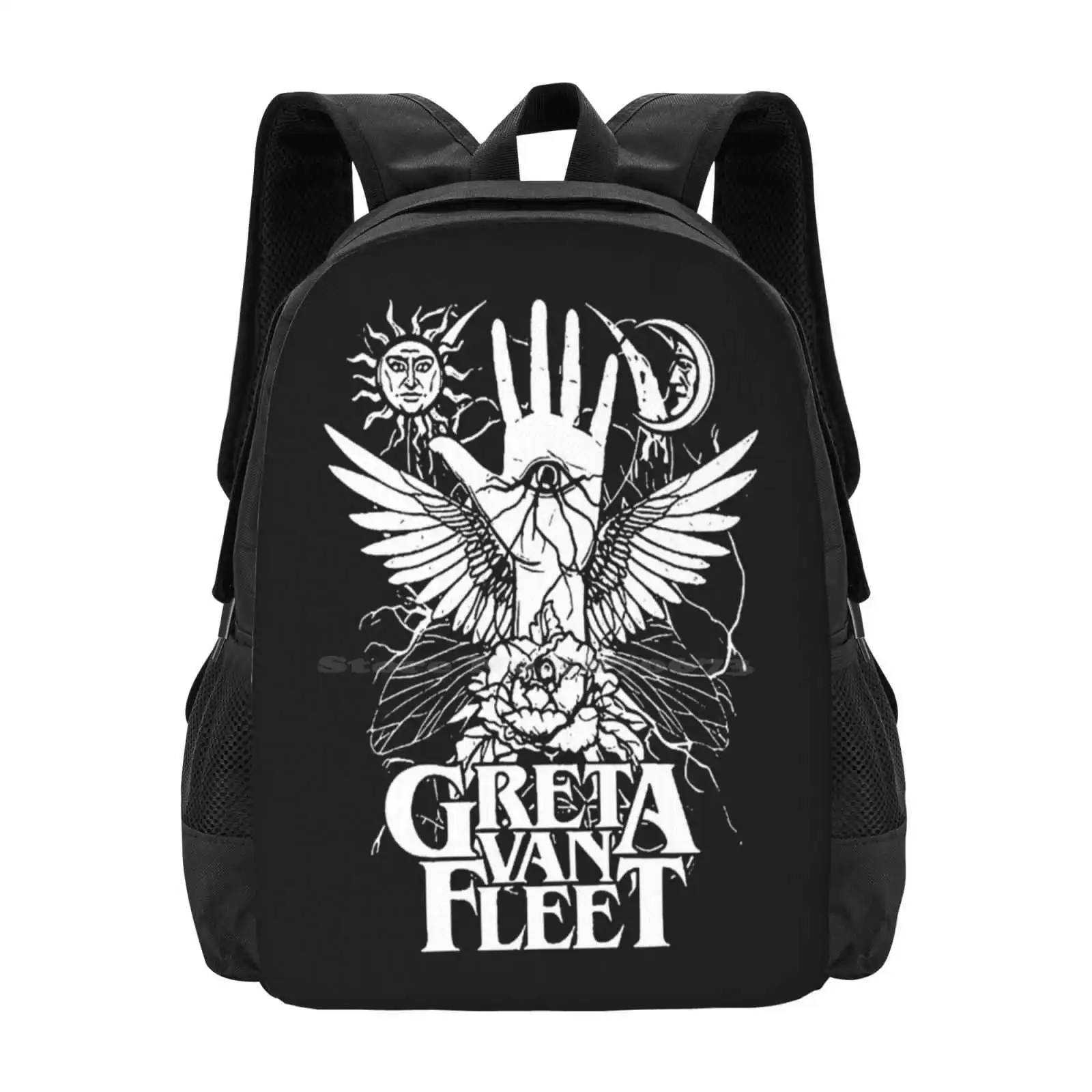 Retro Greta Van Fleet T-Shirt Tee Boho Vintage Musician Shirt 3 Hot Sale Schoolbag Backpack Fashion Bags Greta Van Fleet Bands