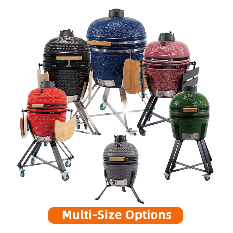 Manufacturer Barbecue Parrilla Pro 12 13 23 24 26 29 Inch Rotisserie Big Green BBQ  Ceramic Charcoal Kamado Grill