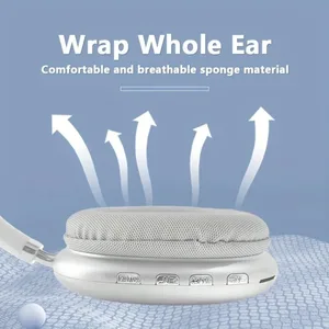 Headphone Bluetooth Nirkabel P9 Baru Mikrofon Peredam Bising Pod Over Ear Headset Gaming Olahraga untuk Apple 10 telepon kepala peredam bising penjualan terbaik - №