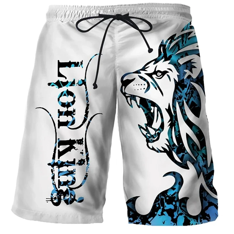 3D-Druck Tier-Löwen-Sport Schnelltrocknende Atmungsaktive Herren- und Damenhose Outdoor-Lauf-Fitness Lockere Streetwear Lässige Urlaubs-Übergrößen-Shorts – Detail 5