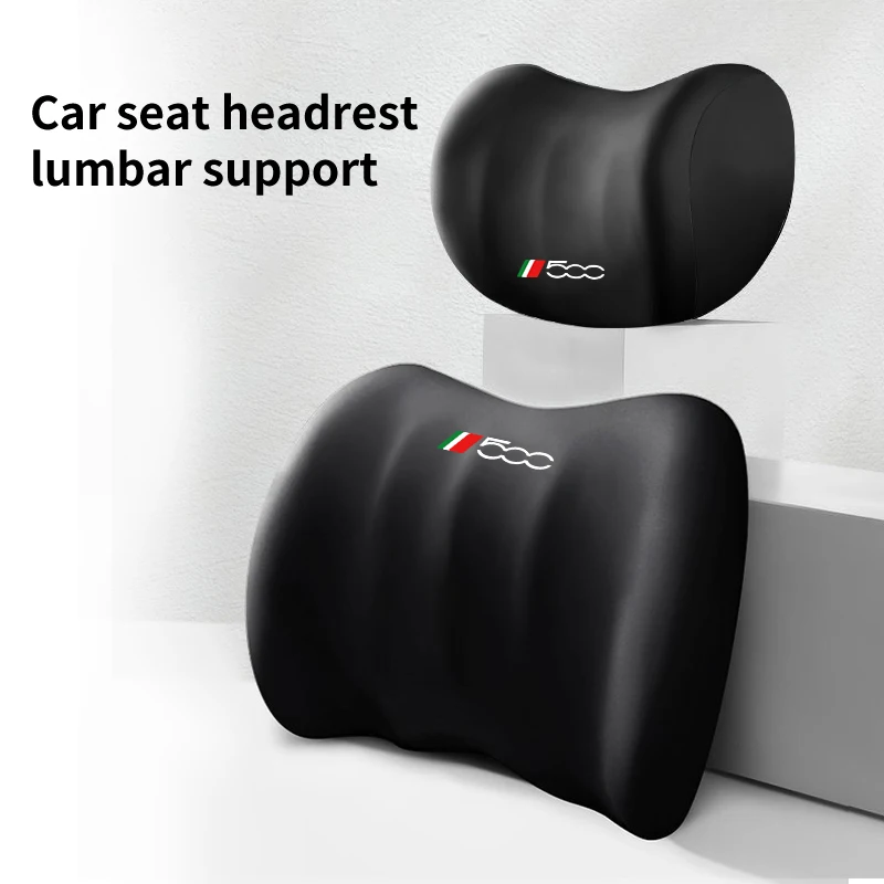 Car Accessories Headrest U-shaped Neck Pillow Lumbar Support For FIAT 500 Grande Punto Abarth Tipo Panda Ducato Freemont Doblo