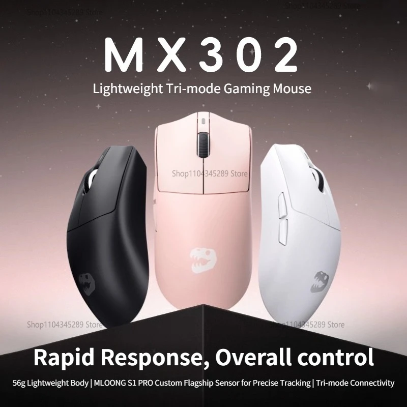 Wireless Gaming Mouse S1 Pro Sensor 24000 DPI 300IPS 60G Max Acceleration Gamer Pc Accessories Ultra Responsive Rechargeable