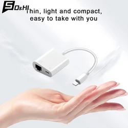 Network Card Type-C To RJ45 Port PD Charging Mobile Phone Ethernet Converter Adapter Stable Connection For Xiaomi Huawei Iphone