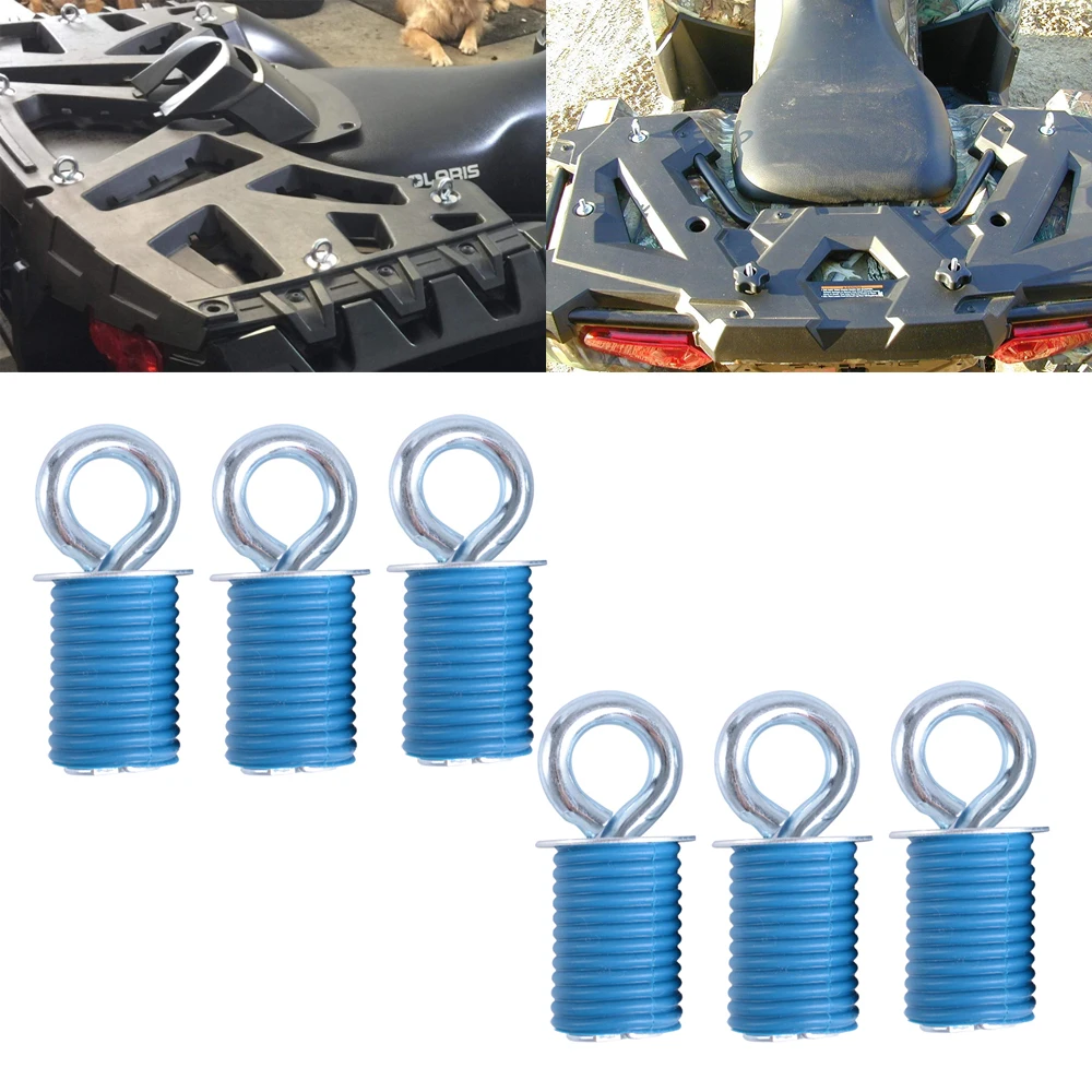 

8 шт., якоря для квадроциклов Polaris Ranger, общий замок и колесный тип, стандартный якорь, крючок для груза, стеллажи для груза, крепеж для болтов