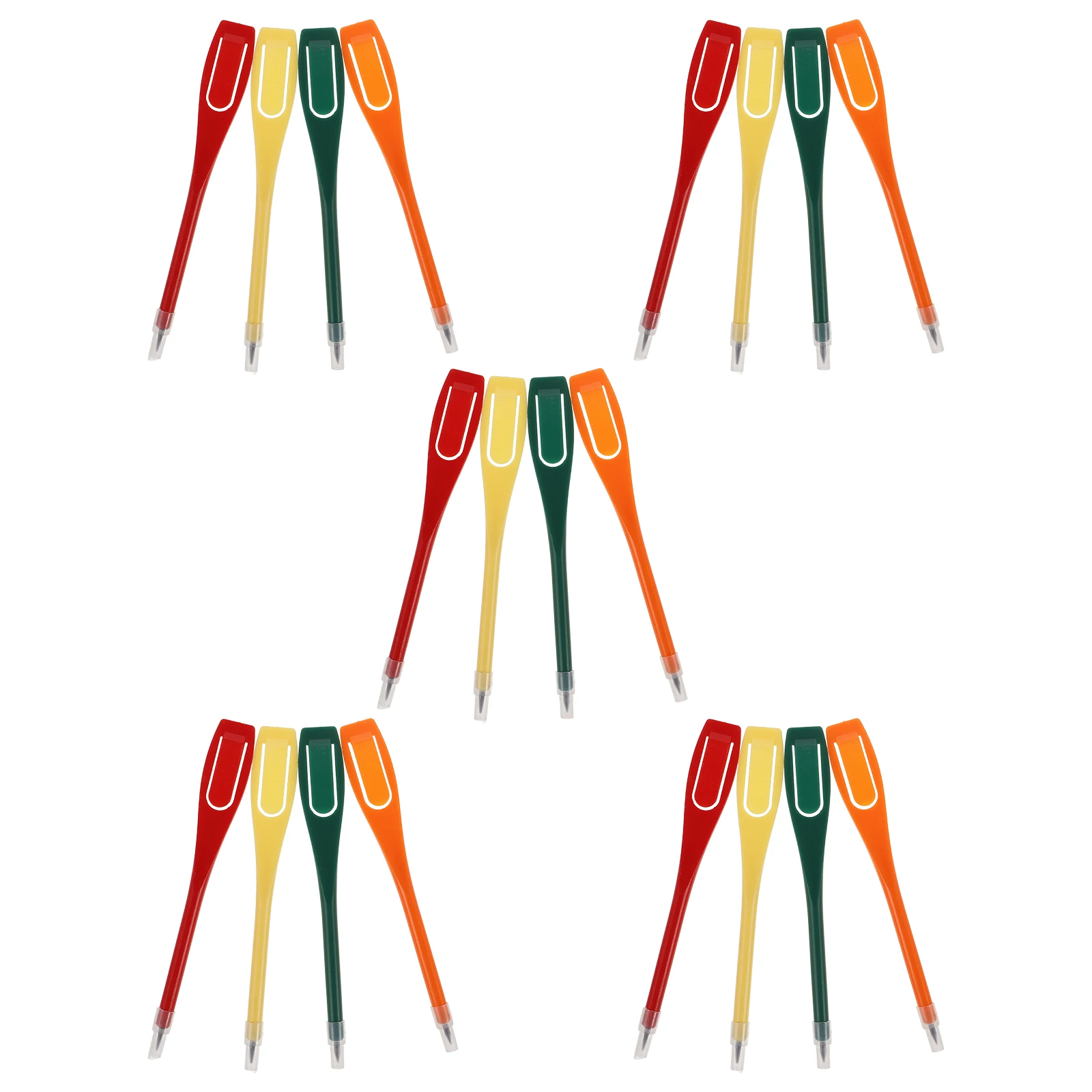

20pcs Golf Scoring Pen Plastic Marker Mini Pencils Bookmark Ball Liner Clip On Blue Sports Training Accessories