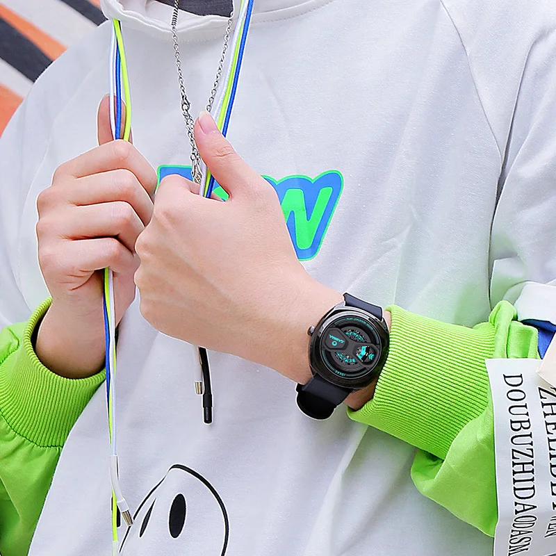 CASIMA 2149 Fashion Men's Watches Waterproof Creative Design Waterproof 50m Silicone Strap Quartz Watch For Men