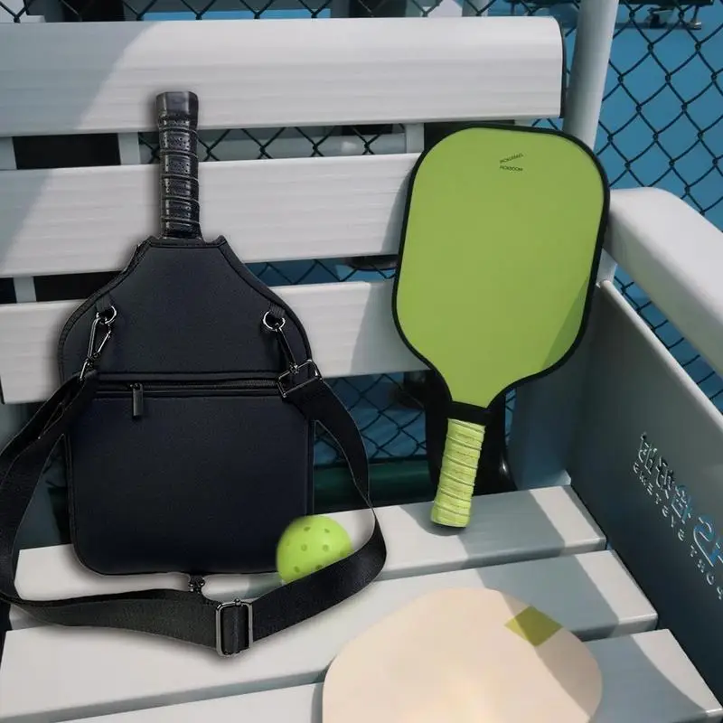 Pickle ball Schläger Umhängetasche für Männer Frauen Sport Pickle ball Paddel tasche wasserdichte Paddel Einkaufstasche robuste Schläger Umhängetasche