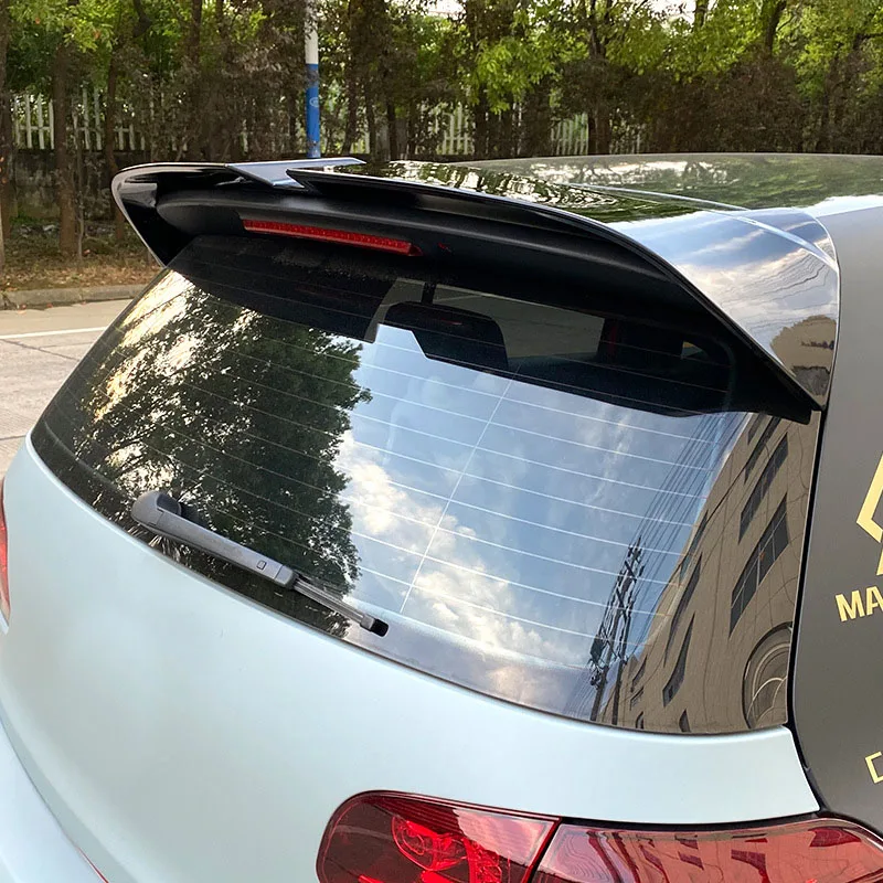 For VW Golf 6 Mk 6 GTI/R 2009-2012 Rear Roof Lip Spoiler Oettinger Style Rear Trunk Wing Diffuser splitter Tail Fin Accessories - view 4