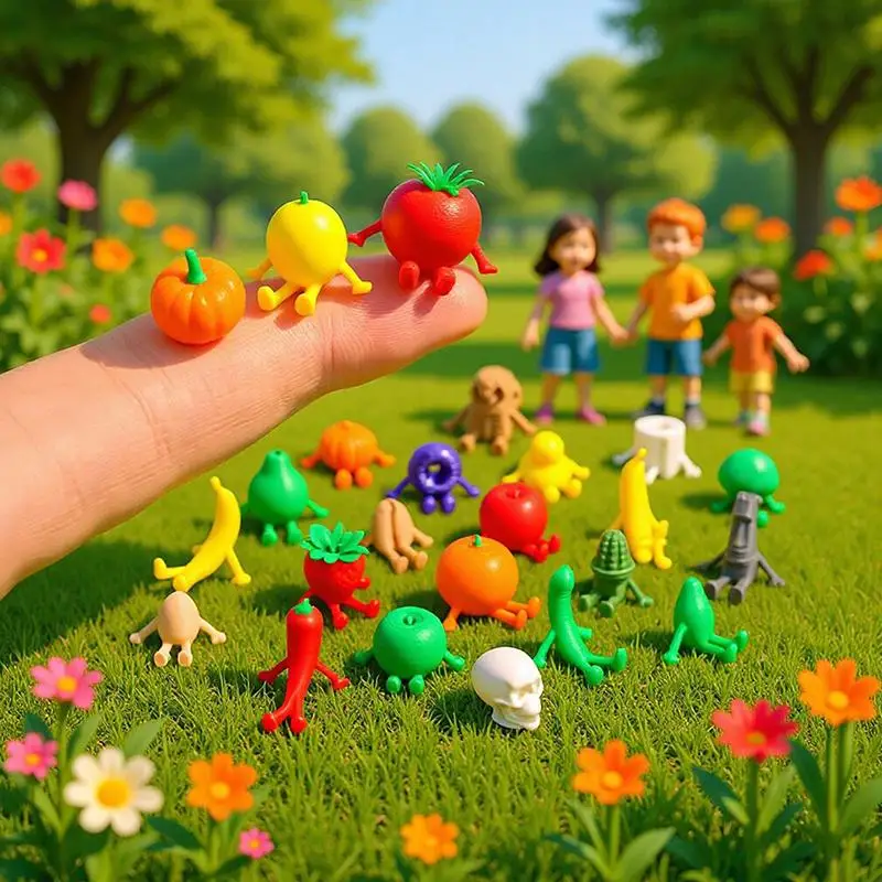 New 10/30PCS Funny Mini Tiny Figurines Vibrant Colors Safe NonToxic For Kids Party Favors Micro Landscape Desktop Decor