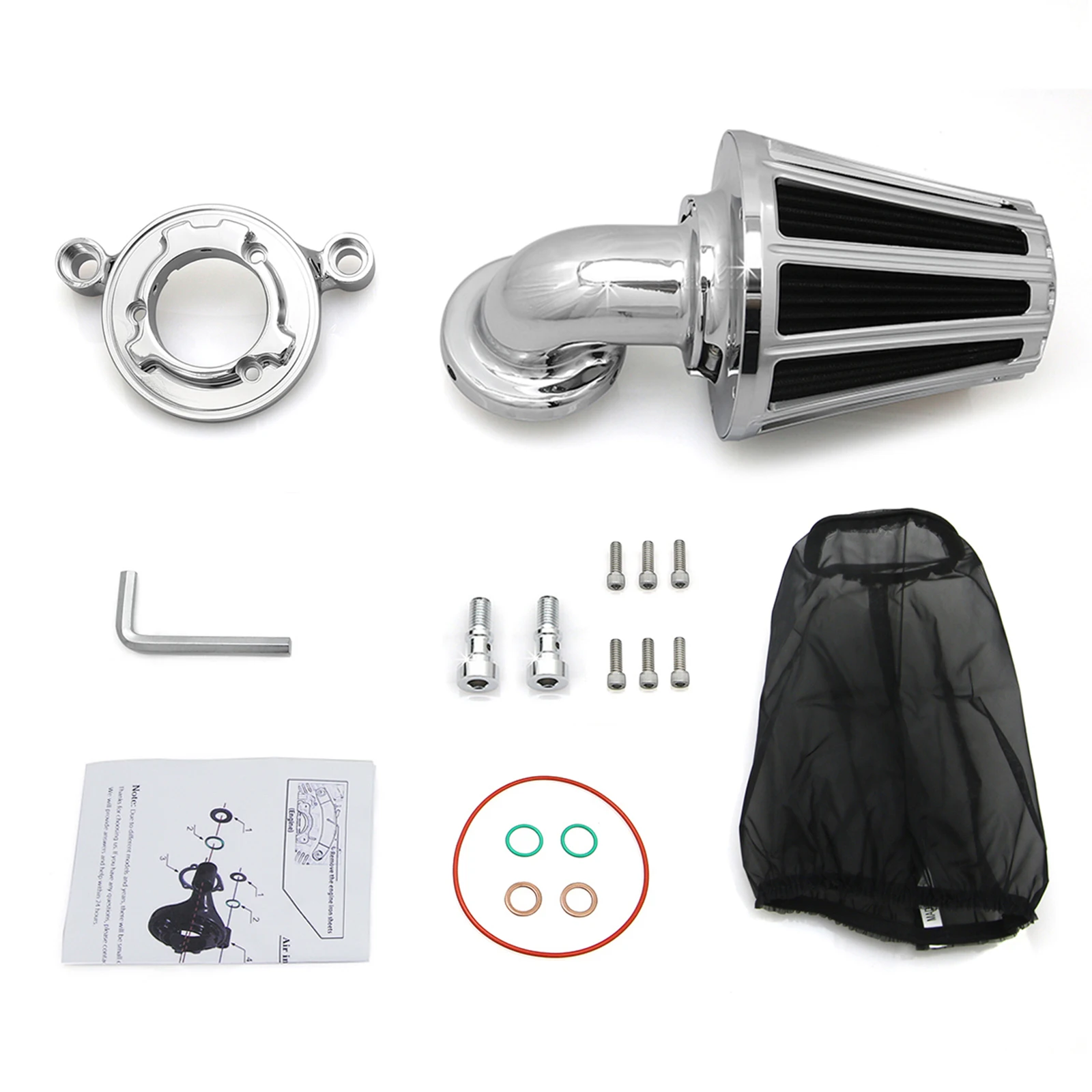 Cnc Geslepen Kegel Luchtreiniger Filter Inlaat Kits Voor Harley Sportster Xl883 Xl1200 Ijzer 883 1200 48 Xl 1200V 72 1991-2022