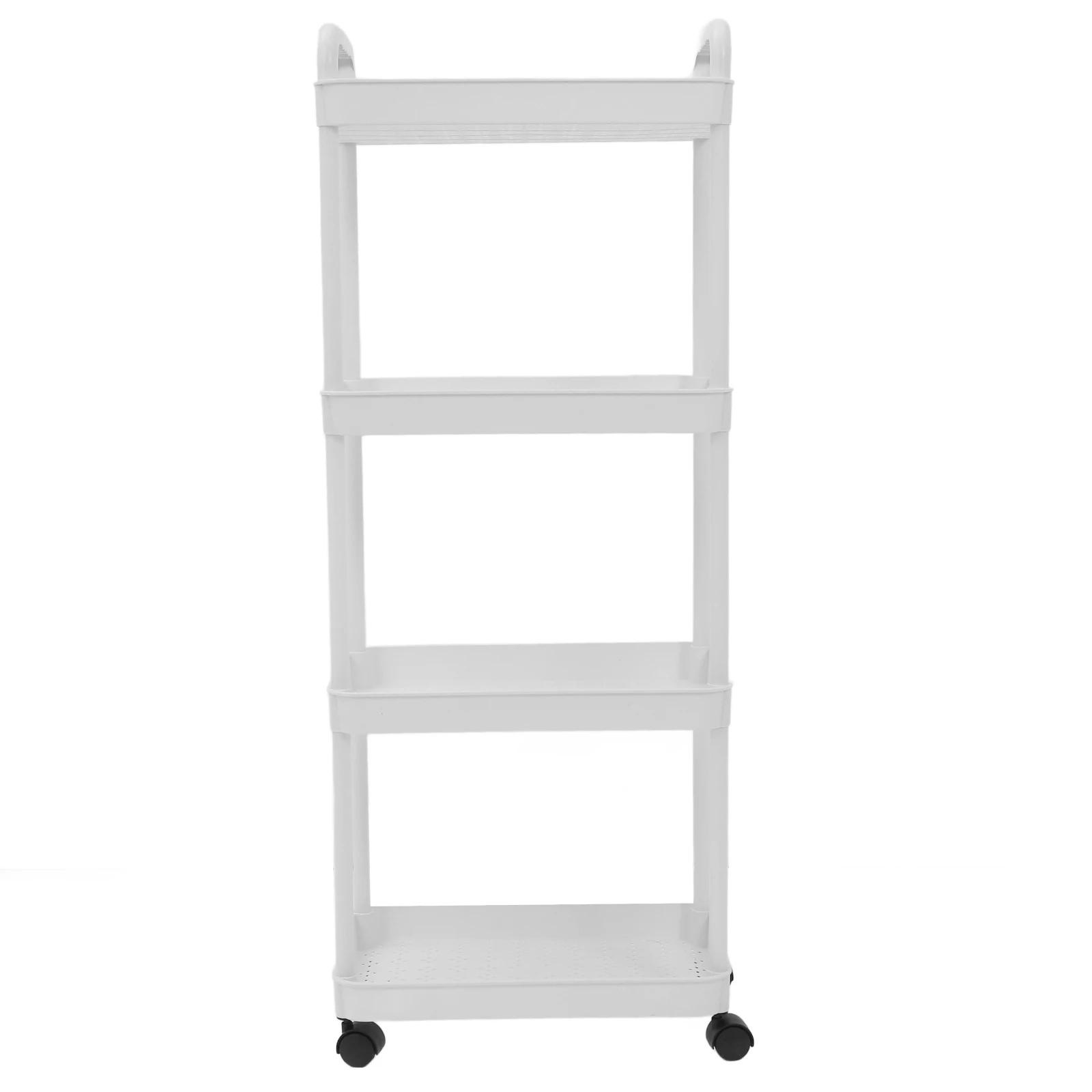 

Mobile Storage Rack White Multi layer Rolling ganizer Trolley Cart for Home Baby Kitchen Shelf Storage Solution