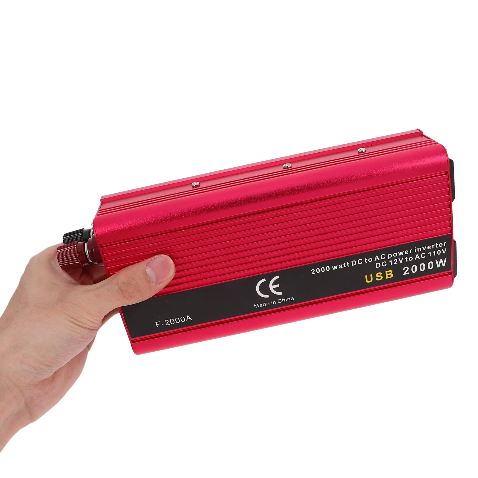 

120V 150W Car Power Inverter Vehicle Auto Plug Adapter for Laptop Fan Phone Charging USB Digital Display Durable Housing Long