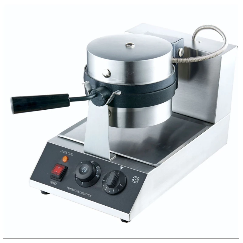 Waffle Maker Commercial Rotating Stainless Steel 220v/110v Automatic Electric Waffle Baker Plate Cake Heating Machine