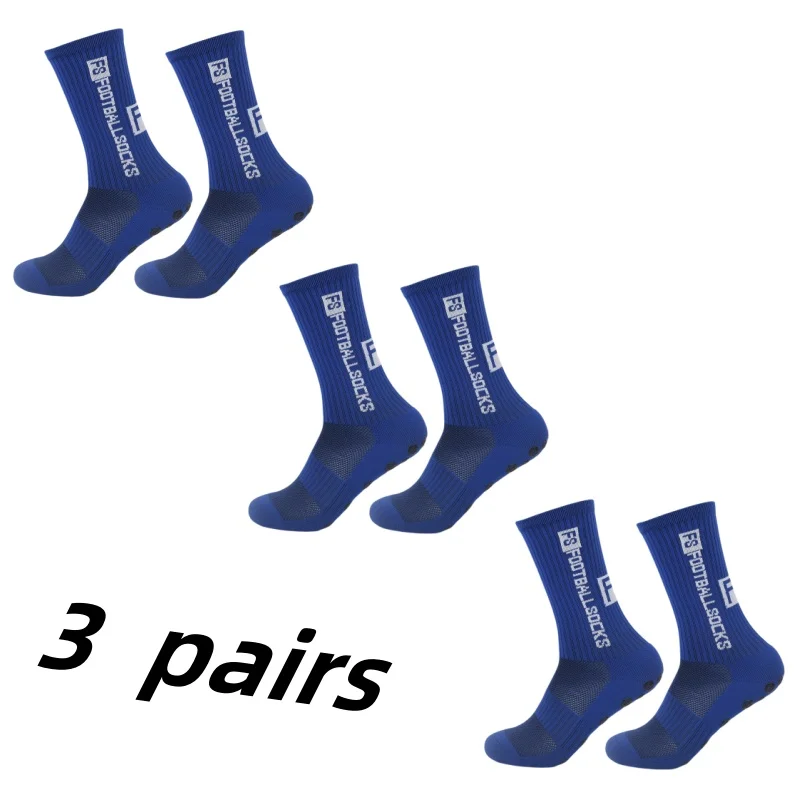 Anti -slip football socks, sports socks, sweat, breathable, 3 pairs