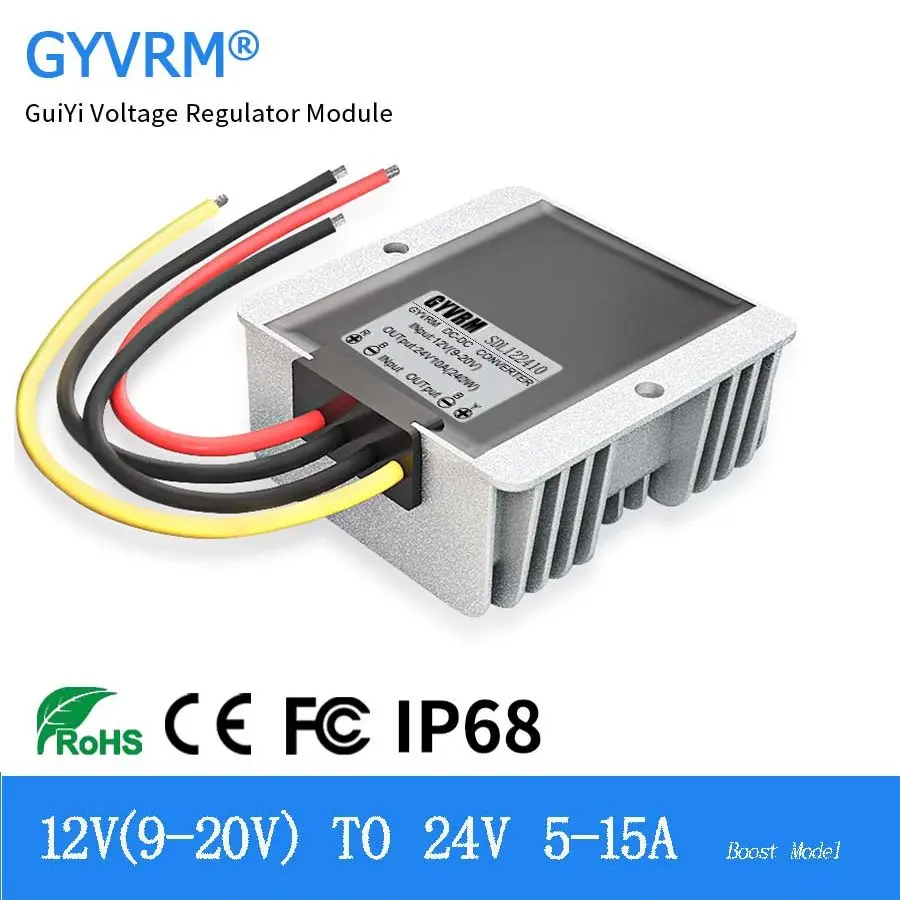 Moduł DC Boost 12V do 24V 5A 8A 10A 15A Przetwornica podwyższająca 9-20V do 24V 360W Przetwornica podwyższająca 12V do 24V