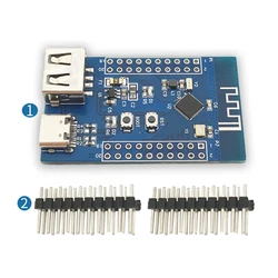 Bluetooth 5.3 RF2.4G Microcontroller a bassa potenza Bluetooth Dual USB RISC-V CH582M Modulo del Scheda di Sviluppo