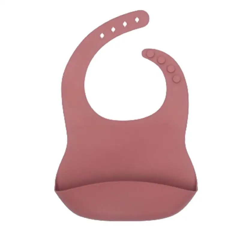 

Silicone Baby Bibs Adjustable Silicone Bibs Food Catcher Baby Feeding Bibs Pocket Bib Food Grade For Boys And Girls Babies