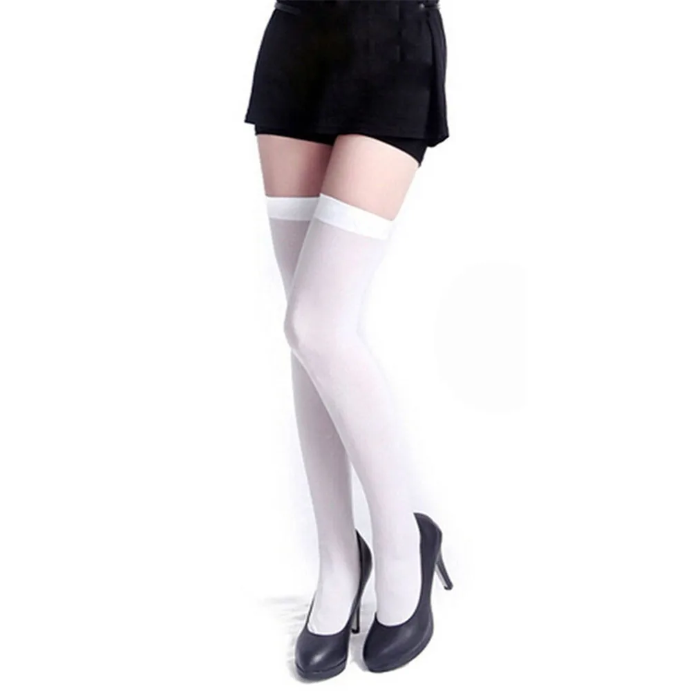 Over Knee Socks Fashion Sexy Stocking Black White Skinny Stockings Long Cotton Stockings Over Knee Thigh High