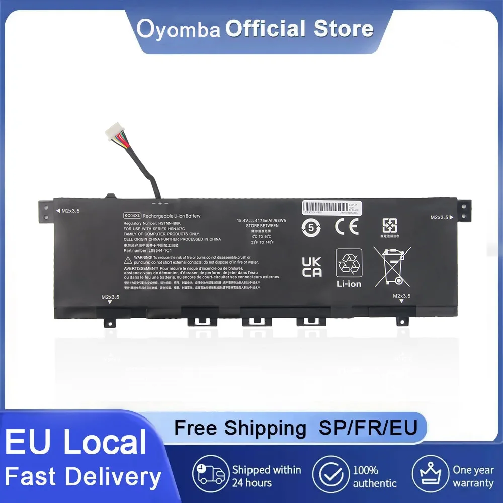 Oyomba KC04XL Batteria per HP Envy X360 13-AG 13-AR 13-AH 13-AQ 13-AG0XXX 13-AR0XXX 13-AH0XXX 13-AQ0XXX 13M-AG000 13Z-AG000