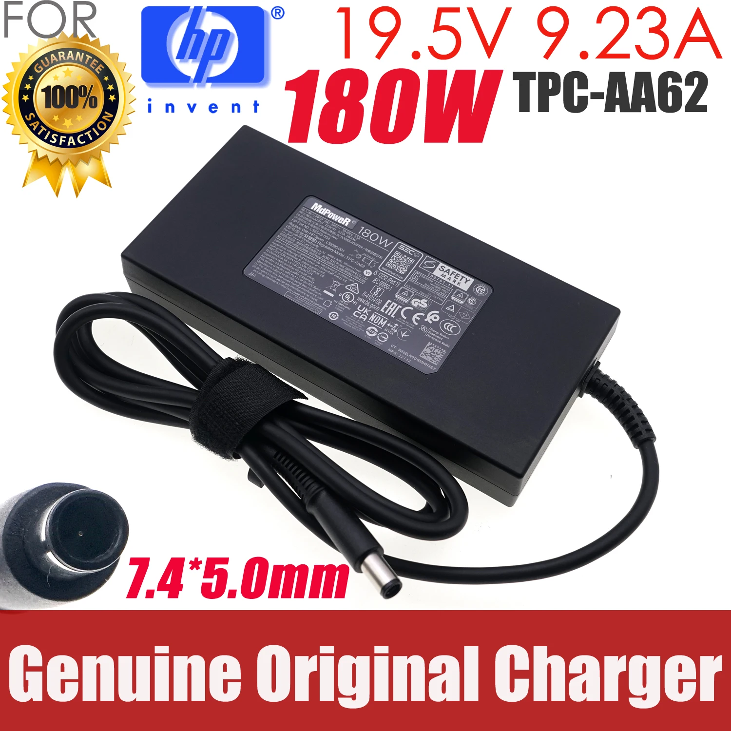 

Genuine 180W 19.5V 9.23A Monitor Laptop AC Adapter Power Charger for HP ELITEDESK 800 G1 TPC-AA501 901571-004 681059-001