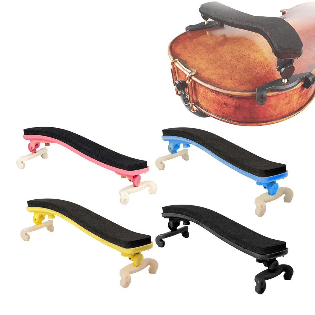 

Plastic Violin Shoulder Rest 4/4-3/4 1/2-1/4 1/8 Collapsible and Height Adjustable Feet Comfortable Foam Pad Soft Easy To Use