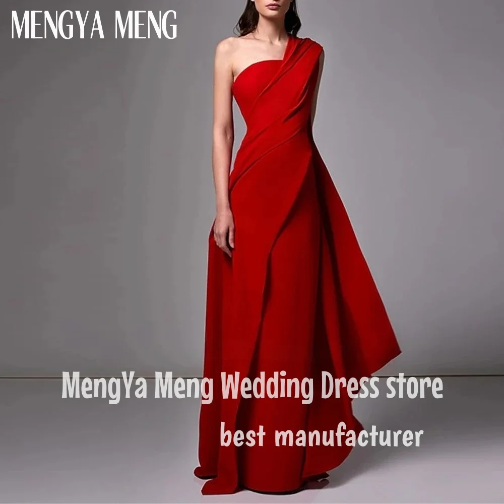 ZHUISHU Elegant Prom Dresses Mermaid One Shoulder Party Dresses Simple Party Gown With Shawl Evening Dresses Vestodo De Novia