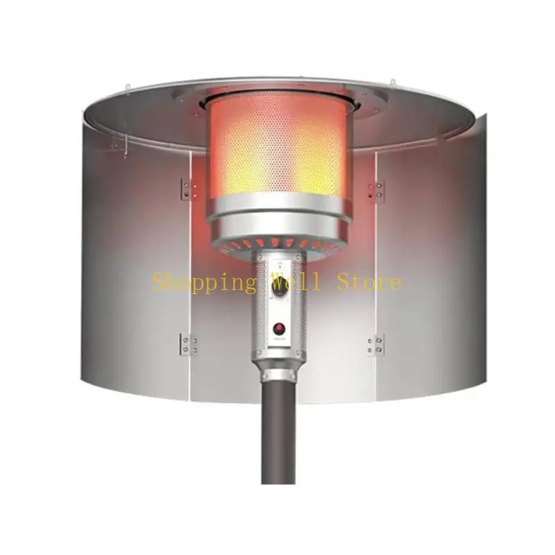 

KX4B Weather Resistant Wind Shield Baffle Gas Heater Accessories Aluminum Secure Flame Stability For Outdoor Air Gatherings