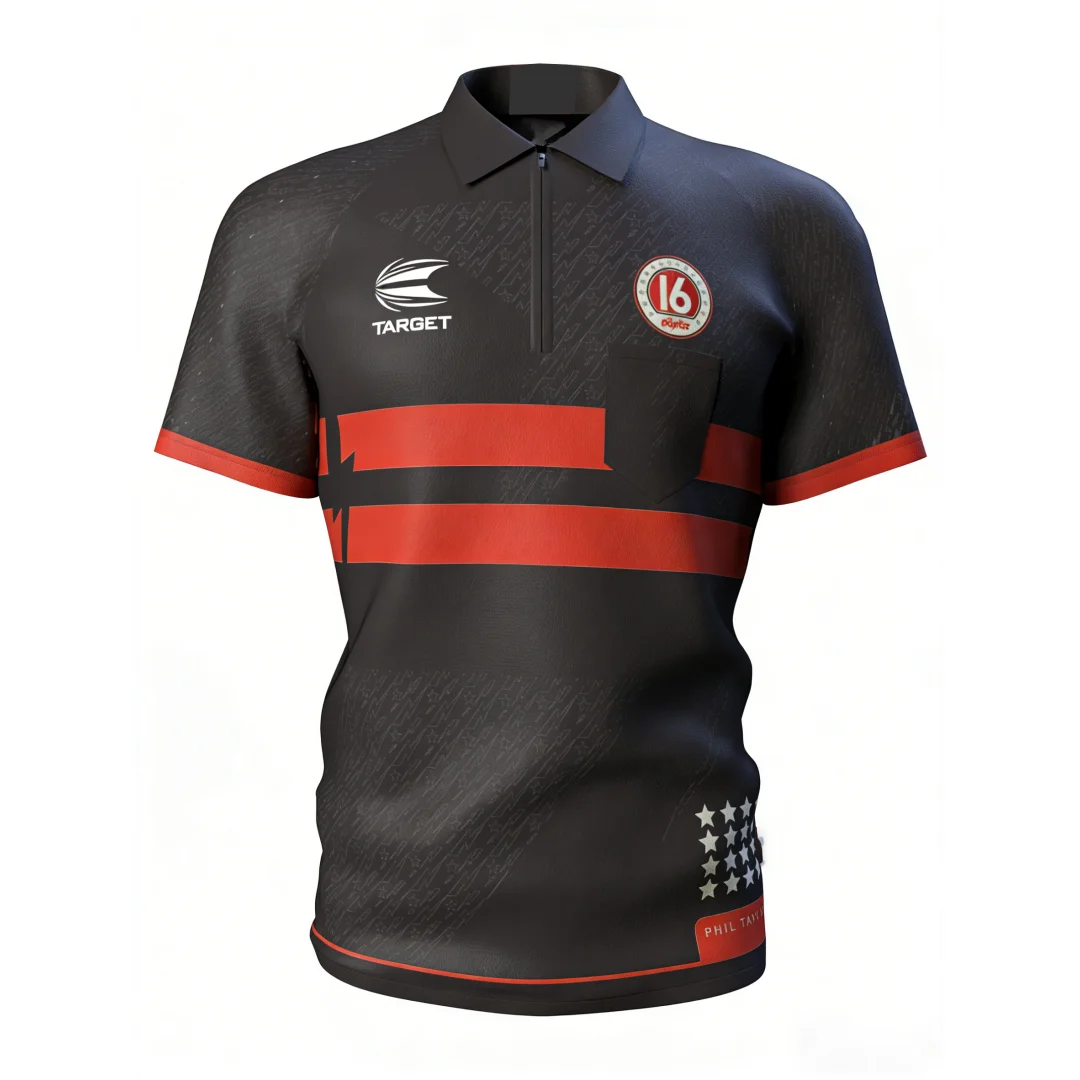 Target Coolplay Collarless Phil Taylor Shirt 2021 Darts Polo Shirt Spring Sports Men's T-Shirt Children's Clothing Tee Y2k Woman