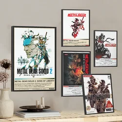 Metal Gear Solid MGS DIY Sticky Poster Vintage Room Bar Cafe Decor Home Decor