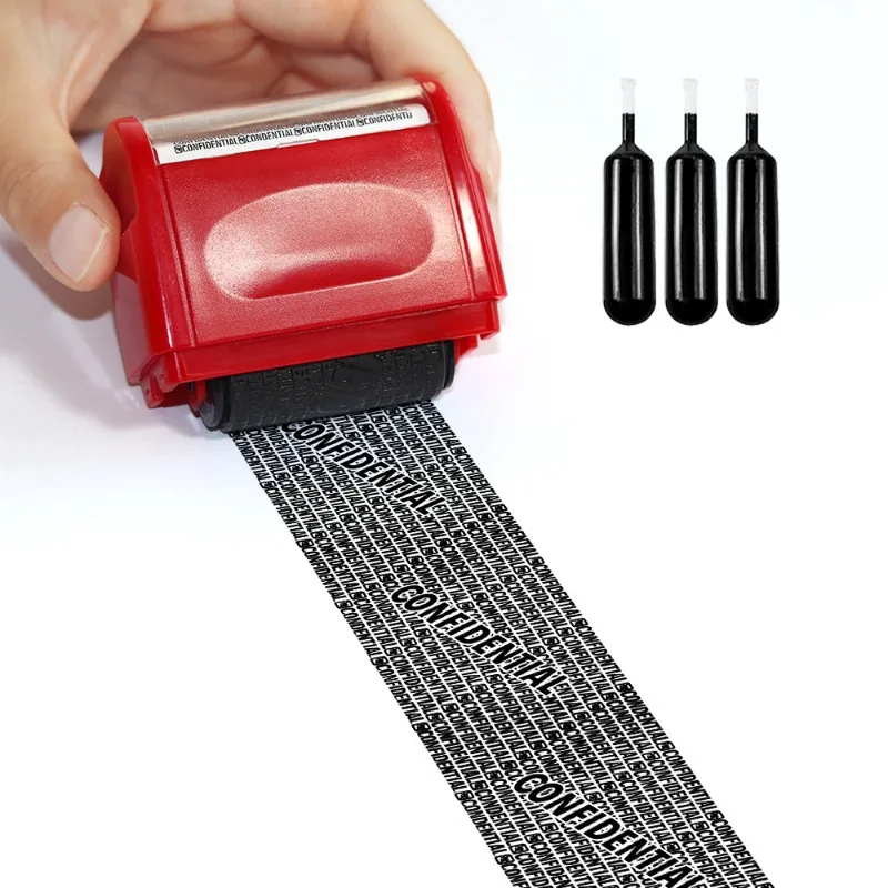 Privacy Confidentiality Seal Neutral Roller Type Random Code Roller Pen Protect Personal Privacy Information Safety Cover Seal