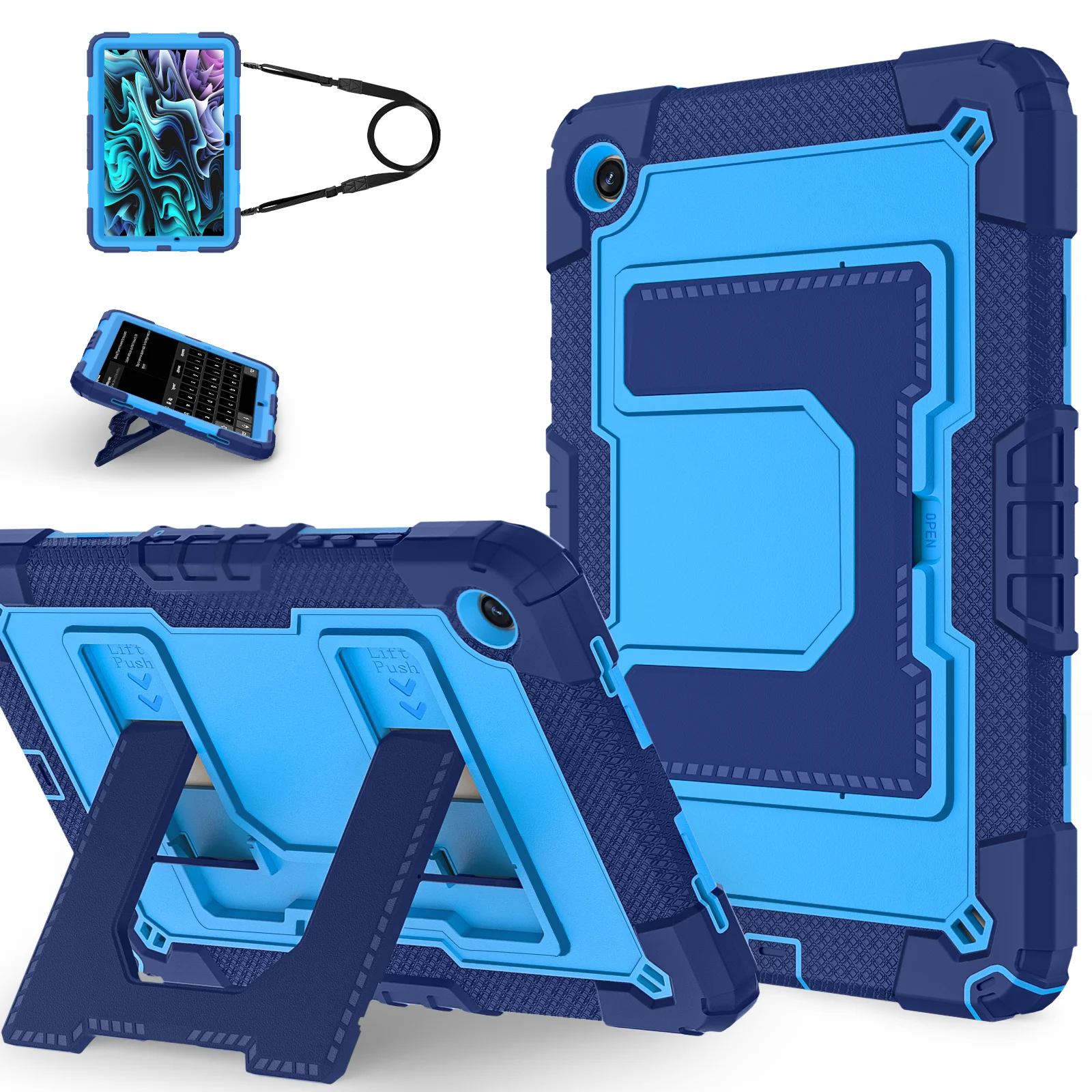 Tablet Protective Case C5 Model Suitable for Samsung Galaxy Tab A9 Plus 11Inch (Sm-X216B) (2023) with Stand 10 Colors Available