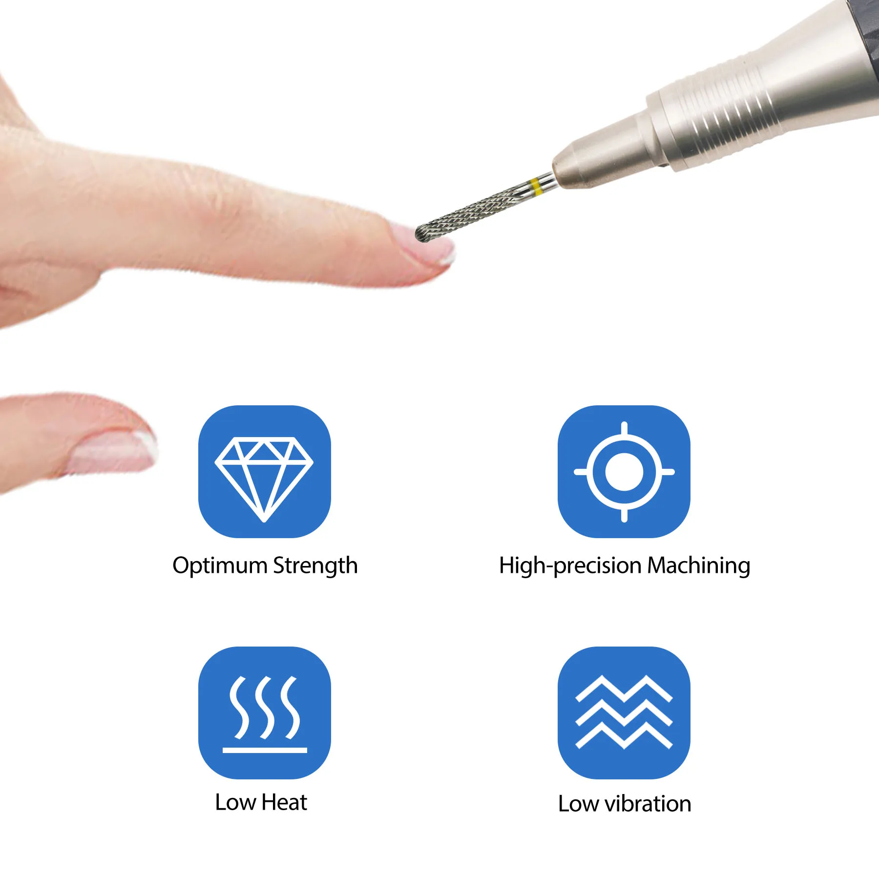 1pcs Carbide Milling Cutter Nail Drill Bits Electric Manicure Drills Pedicure Mill Bits Machine Files Nail Art accessories Tool