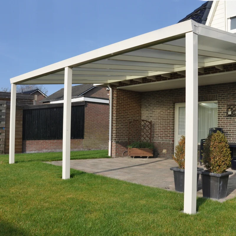 Household Outdoor Leisure Pavilion Manual Adjustment Blinds Rainproof Pergola Rectangular Aluminum Alloy Heavy Duty Pavilion