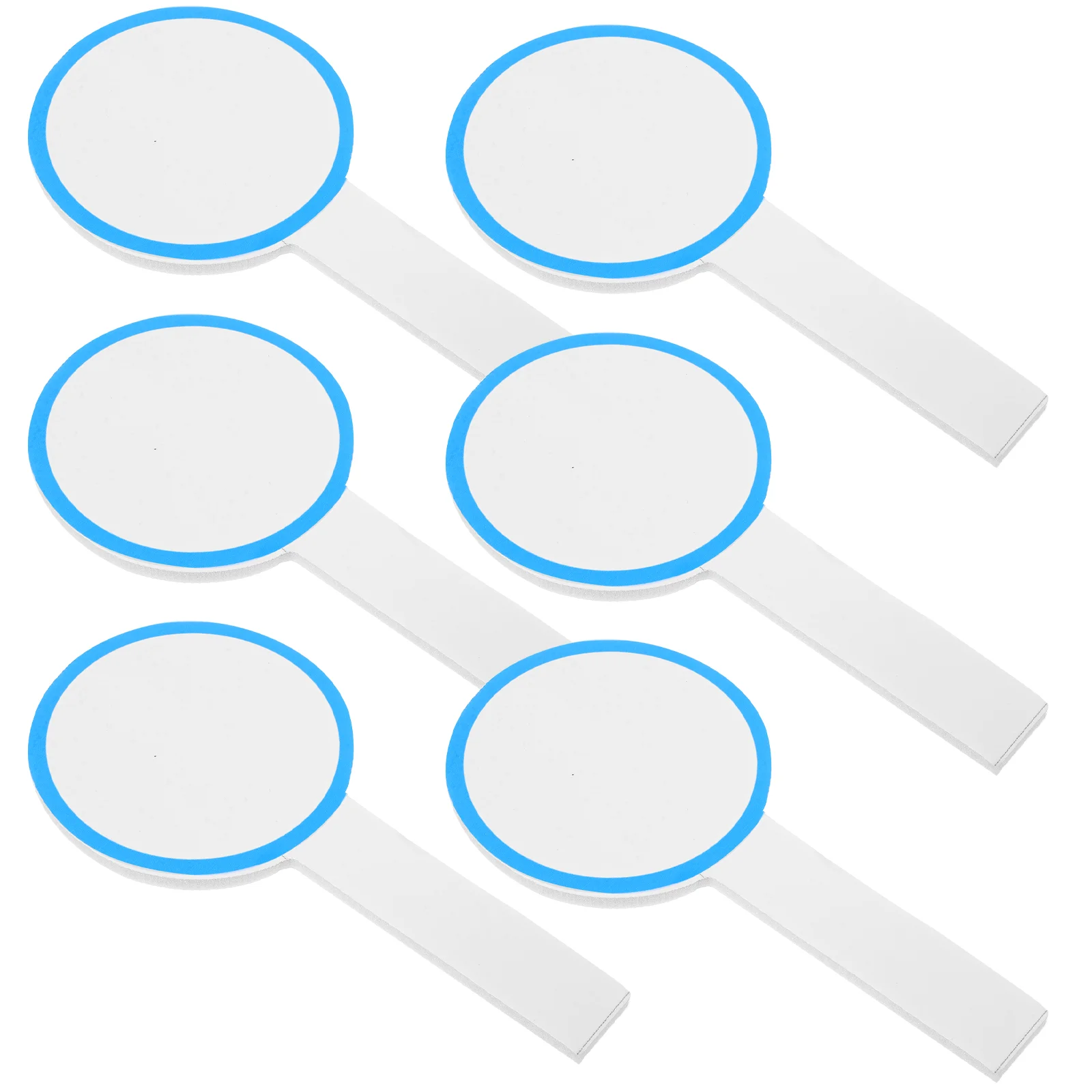 6 Pcs Score Board Auctions Paddles Small Dry Erase White Handheld Whiteboard for Kids Boards