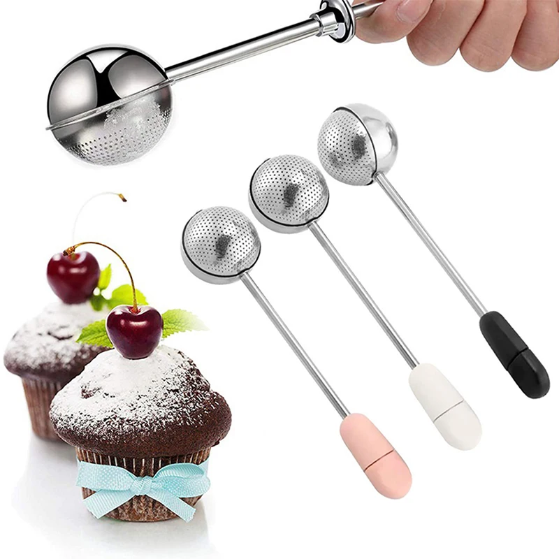 1Piece Shaker Duster Sifter Dusting Wand For Meringue Powder Sugar Flour Spices Sprinkle Flour Spice Multifunctional Baking Tool