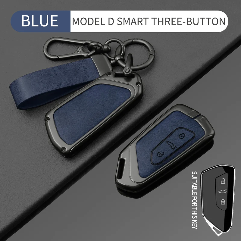 Leder-Schlüsselanhängerhülle für VW Golf 8 MK8 ID.3 ID.4 Cupra Formentor Tarraco Skoda Octavia A8 SEAT Leon MK4 2020-2021 – Detail 22