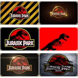 Baner 90x150CM 3x5 Ft Jurassic Park Flaga Poliestrowy drukowany baner dinozaurów do dekoracji na dziedzińcu